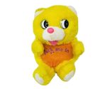 DAN DEE 6" VINTAGE TUCK ME IN YELLOW FOLDING TEDDY BEAR STUFFED ANIMAL P... - $19.00