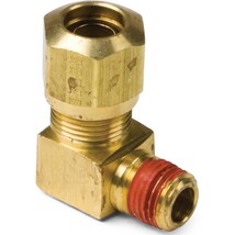 1/2&quot; X 1/2&quot;  90 degree elbow Brass Compression Air brake Dot Fitting- 2 ... - £12.31 GBP