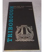 New York City Triborough Bridge and Tunnel Authority Map and Guide 1961  - $9.95