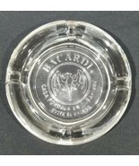 Bacardi Rum Glass Bat Device Trademark Ash Tray Barware Tobacciana - £67.72 GBP