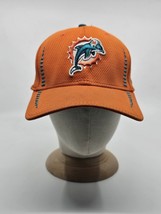 Miami Dolphins Fitted Small Medium Hat New Era 39THIRTY Cap Green Orange - £15.17 GBP