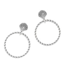 Brighton women's shells hoop earrings size One Size - €41,26 EUR