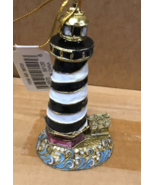 Alsan Victorian Enameling Cloisonné ornament lighthouse 56120 black whit... - €15,44 EUR