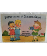 Comic Postcard 725 Everything Is Clicking Ok! Developments Later Camera ... - $56.09 MXN