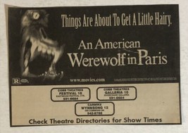 An American Werewolf In Paris Vintage Movie Print Ad Tom Everett Scott TPA10 - £4.74 GBP