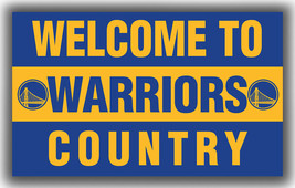 Golden State Warriors Basketball Team Welcome to Country Flag 90x150cm 3x5ft - $13.95