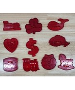 10 VTG  HRM USA Cookie Cutter Molds Christmas Valentines St Patrick&#39;s Do... - $33.90 CAD