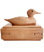 1978 Duck Ceramic Jar Canister Hand Made Painted Personalized Duncan Int... - $545.74 MXN