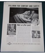 PULLMAN BED FORTUNE MAGAZINE ADVERTISEMENT CLIPPING VINTAGE 1937 - €21,44 EUR
