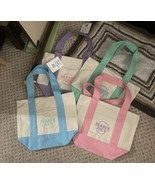 NEW Trader Joe’s Mini Pastel Canvas Tote Bag Set Of 4 FREE SHIPPING SOLD... - $120.00
