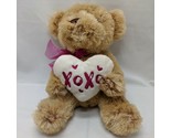 Dan Dee Collector&#39;s Choice XOXO Heart Teddy Bear Plush Stuffed Animal Lo... - $20.30