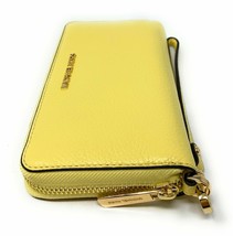 Michael Kors Jet Set Travel Phone Case Wallet Wristlet Yellow Leather / ... - $64.33