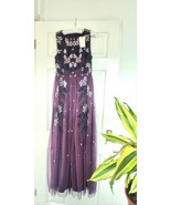 Oasis Evening Gown Auberine   Embellished Sequin Beaded Mesh Maxi Dress ... - €65,23 EUR