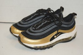 Nike Air Max 97 GS Black Metallic Gold Size 5.5Y 2019 921522-014 Ships Fast - $59.39