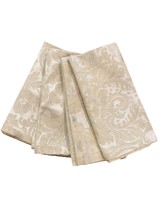 Waterford Pale Yellow Damask Cloth Napkins Set of 4, 20&quot; - $28.49