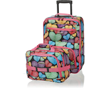 Fashion Softside Upright Luggage Set, Expandable,New Heart, 2-Piece  - $64.18