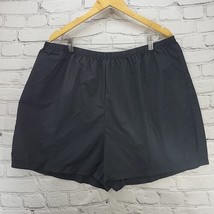 Lands End Shorts Womens Plus Sz 2X 20W-22W Black Nylon Athletic Quick Dry  - $14.84