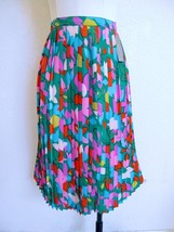 NWT J. Crew Crystal Pleated Midi Skirt 4 in Confetti Floral Chiffon A-Li... - $54.00