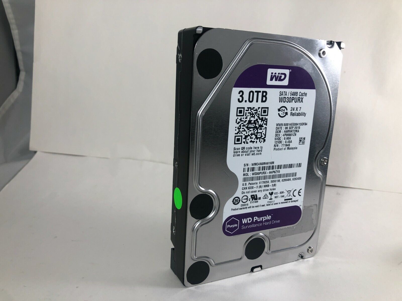 Primary image for Western Digital WD 3TB Hard Drive Purple SATA 3.5" Surveillance HDD WD30PURX