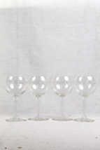 Princess House Set of 4 Cocktail Wine Etched Clear Crystal Etched Glasse... - $25.73
