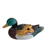 Mallard Duck Ceramic Pencil Holder Desktop Stand Hand Painted - $16.83