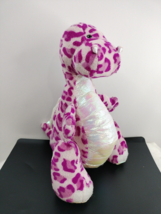 Ganz Webkinz HM339 Spotty Dinosaur Pink Shiny Beanbag Plush Stuffed Animal 9&quot; - £9.11 GBP