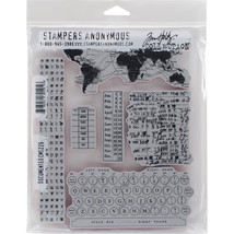 Tim Holtz Cling Stamps 7&quot;X8.5&quot;-Documented - $25.55