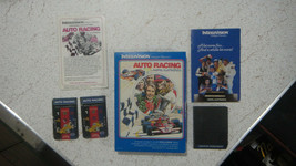 Mattel Intellivision - AUTO RACING in Box w/Cart + inst and Overlay, NICE!!! - £17.50 GBP