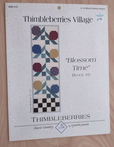 Primary image for 1990s Thimbleberries Village Blossom Time Block 10 BBB 910 Quilt Block Pattern