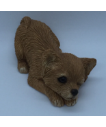 Brown Chihuahua Crouching Pesky Peeper Sandicast Dog Figurine Signed San... - $25.35