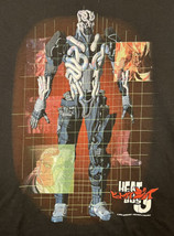 Heat Guy J T-Shirt Vintage Anime Grid Vision Black Shirt Delta Tags M Medium - £37.35 GBP