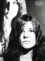 Janis Joplin Haight-Ashbury circa 1967 full page b/w pin-up photo - $4.50