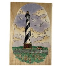 Cape Hatteras Lighthouse Stampendous Etchling P034 Rubber Stamp Vintage ... - £11.37 GBP