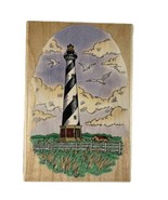 Cape Hatteras Lighthouse Stampendous Etchling P034 Rubber Stamp Vintage ... - £11.38 GBP