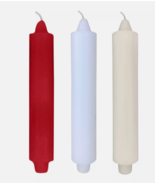 4 Unscented Club Candles 9&quot;x1½&quot; x 7/8&quot; Base Fits Standard Taper Candle H... - $14.99