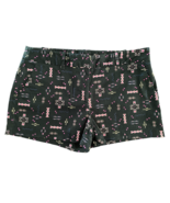 Womans METAPHOR Black Pink Cotton Stretch Aztec Design Shorts sz 14 - $13.52 CAD