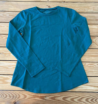 Susan graver NWOT Women’s Cool Cotton Hi Low Hem Shirt size XS Green S7x1 - £14.95 GBP