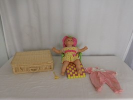 Pleasant Company American Girl Bitty Baby Doll + Chair Chaise Lounge + Beach dre - £51.39 GBP