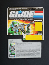 GI Joe 1986 SCI-FI Laser Trooper  File Card Only NO FIGURE - $254.04 MXN