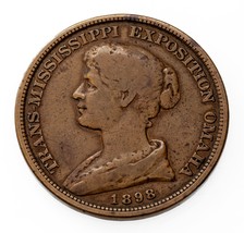 1898 Trans-Mississippi Expo Officiel Médaille HK-283 Distribué - £59.00 GBP