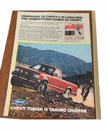 1984 Chevrolet Chevy S-10  Long Bed Red Pickup Truck Vintage Ad - $11.30
