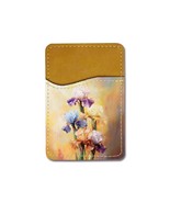 Flower Iris Painting Universal Phone Card Holder - $9.90