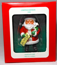 Enesco Long&#39;s Drug Stores - Santa&#39;s List - Series 1st - 1995 Holiday Orn... - £13.23 GBP