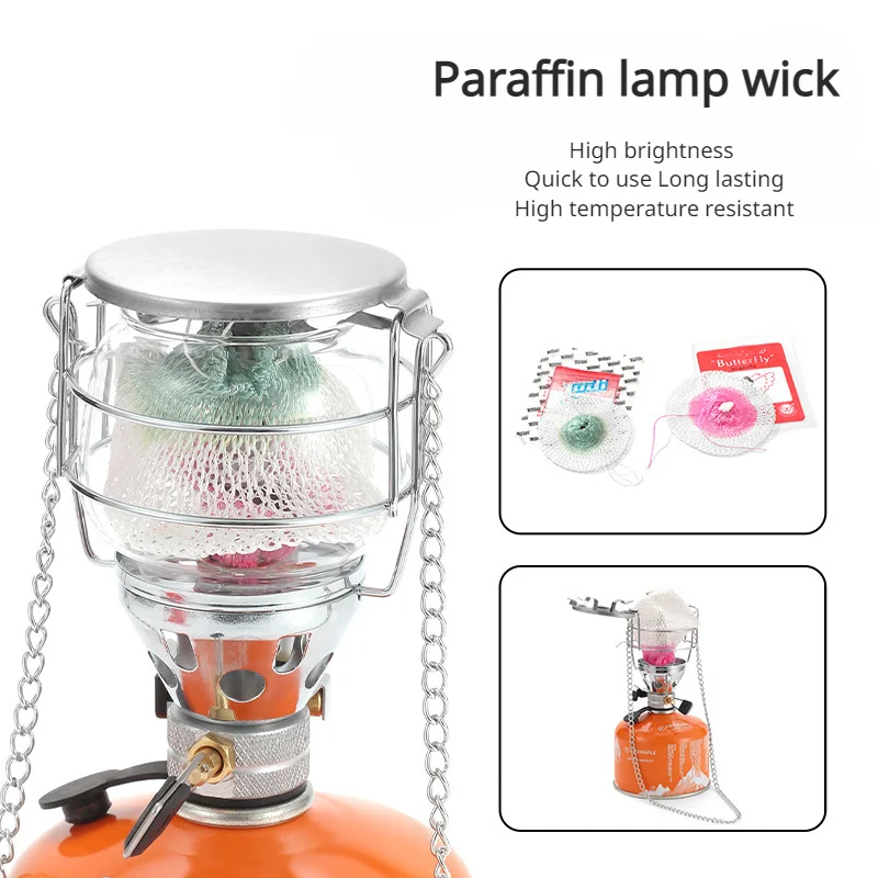 10pcs 100mm Camping Gas Lantern Mantles Cover Durable Gauze Mesh Light Safe - £9.89 GBP