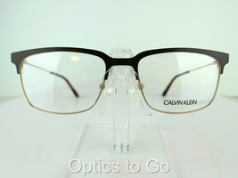 CALVIN KLEIN CK 18109 (200) Satin Brown / Yellow Gold 55-18-145 Eyeglass Frame - £28.99 GBP