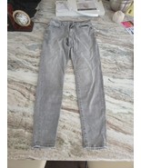 American Eagle Next Level Stretch High Rise 6 Long Gray Wash Skinny Jeans - $13.70 CAD