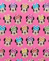 Minnie Mouse Polka-dot Hair Bow Birthday Gift Wrapping Paper 22.5 Sq ft Roll - £19.46 GBP