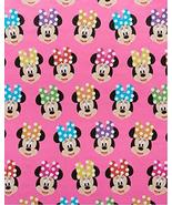 Minnie Mouse Polka-dot Hair Bow Birthday Gift Wrapping Paper 22.5 Sq ft ... - £19.46 GBP