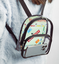 Personalized Monopoly Mini Bag |  Transparent Mini Backpack | Fee Ship - €28,03 EUR