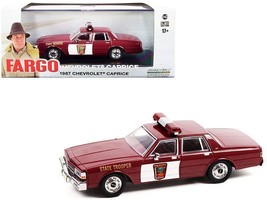 1987 Chevrolet Caprice Burgundy with Burgundy Interior &quot;Minnesota State Trooper - £27.58 GBP